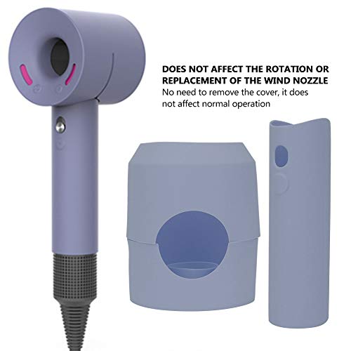 Silikonska zaštitna Futrola za sušilo za kosu za pokrivanje zaštitna Futrola za sušilo za kosu [Lavanda siva]