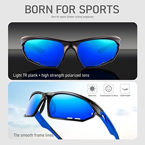 Polarizirane sportske sunčane naočale za muškarce i žene s UV zaštitom, nijanse za motocikle, golf, bejzbol, biciklizam, ribolov, vožnju