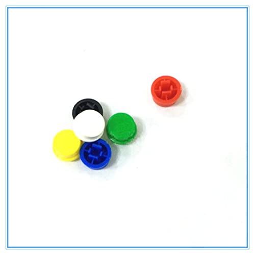 20pcsmixed Color Smart Electronics Taktilni prekidač gumba Momentalno 12x12x7.3 mm gumb Micro Switch + 5 boja Tact CAP