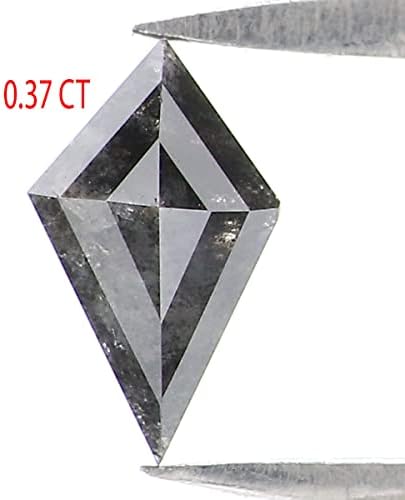 Prirodna labava kite sol i papar dijamantna crna siva boja 0,37 ct 6,68 mm oblik zmajskog oblika ruža Diamond KDK2581