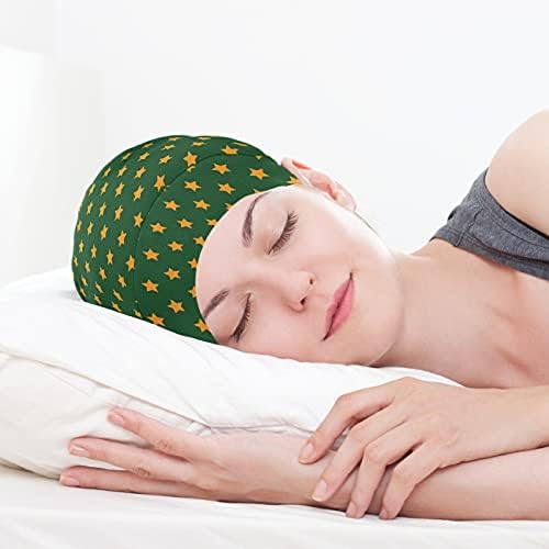 Lubanja kapica za spavanje radna kapica šešir granice za žene zvijezde polka točkice božićna nova godina zimska zelena kapica za spavanje