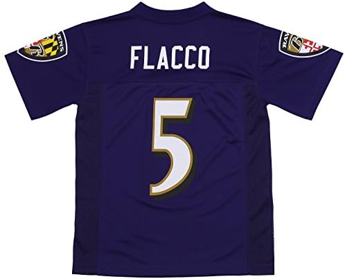 Outerstuff Baltimore Ravens NFL Boys Youth Joe Flacco 5 dres srednjeg nivoa