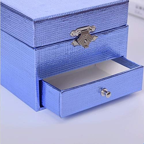 ZHIH plava papirna glazbena kutija Plava ručno izrađena kutija za nakit kvadratni poklon kreativna ponuda rođendanski poklon Božić