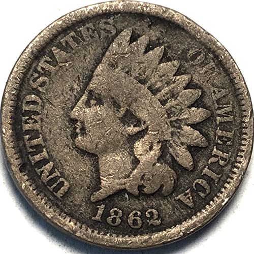1862. p Indian Head Cent Penny Prodavač dobar
