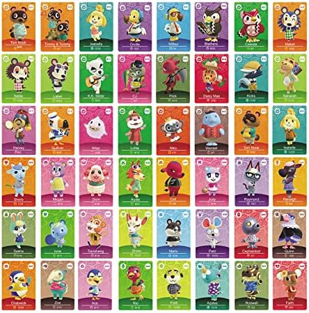 48pcs Series 5 NFC kartice Mini kartice kompatibilna s ACNH Animal Crossing Amibo karticama, Multicolor