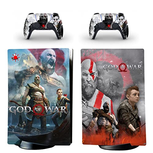 Za PS4 Normal - Game Boga Best Of War PS4 - PS5 Skinska konzola i kontroleri, vinilna koža za PlayStation New Duc -916