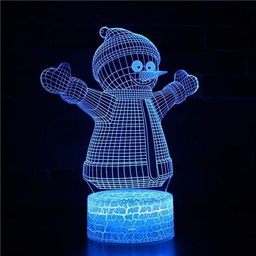 SZG Snowman Stolna svjetiljka 2 Dodirni noćni lagani kućna soba Rainbow Horse Lampen Dekoracija kreativne stolne svjetiljke za poklon