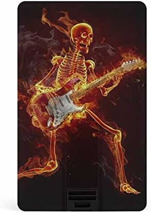 Skeleton gitara na vatri USB 2.0 Flash-Drives Memory Stick Credit Chirect