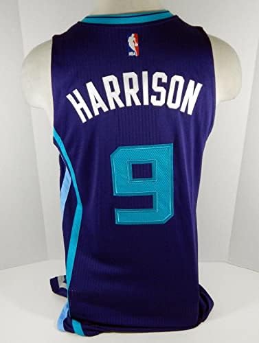 2015-16 Charlotte Hornets Aaron Harrison 9 Igra izdana Purple Jersey DP07940 - NBA igra korištena