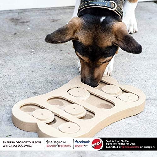 Spot Etički kućni ljubimci Interaktivni zagonetni zagonetni igračka za traženje liječenja kosti koja će poboljšati IQ vašeg psa, posebno