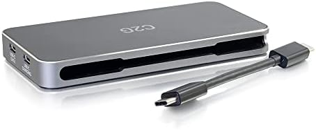 C2G USB-C® 7-u-1 dvostruki zaslon MST priključna stanica s HDMI®, DisplayPort ™, VGA i isporuka napajanja do 100W-4K 30Hz