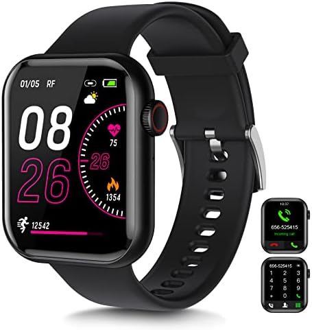 Lojusimeh Smart Watch, 1,9 -inčni pametni sat za Android i iOS telefoni kompatibilni fitness tracker s otkucajem srca praćenja spavanja,