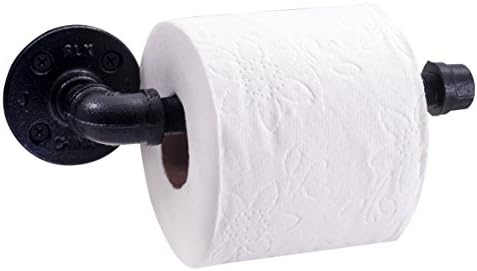 Rustikalna industrijska cijevi držač toaletnog papira po dekoru cijevi, teški diy stil, zidni montirani komplet, moderni chic chic