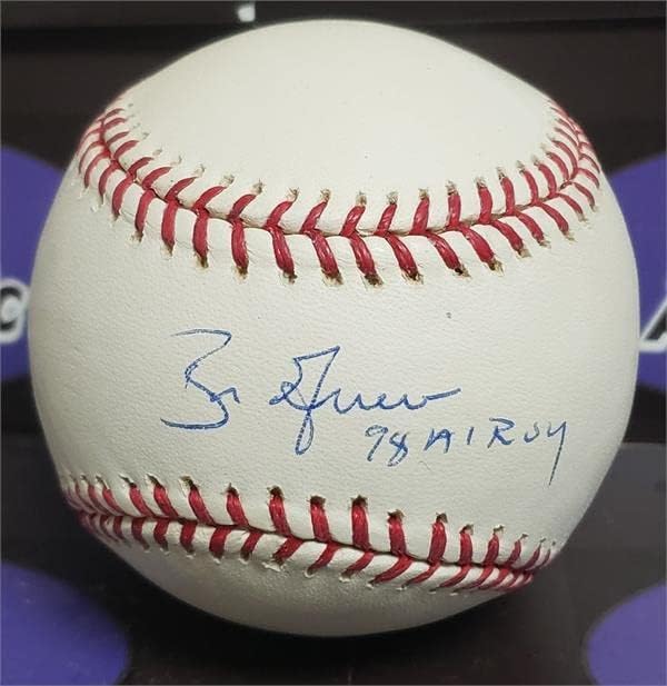 Ben Grieve s autogramiranim bejzbol upisanim 98 Al Roy - Autografirani bejzbols