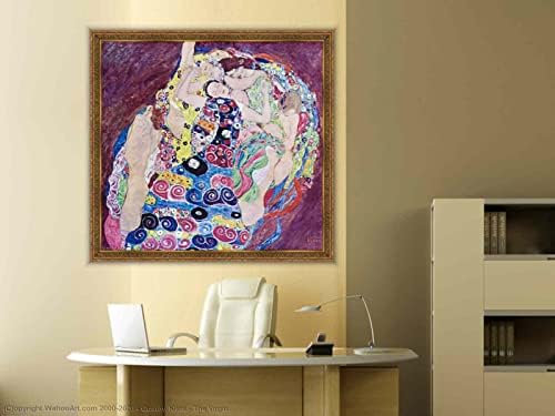 WAHOOART ručno oslikana uljana slika, 64 x 61 inča / 163 x 155 cm, valjana u zaštitnoj cijevi - okvir nije uključen, Gustav Klimt,