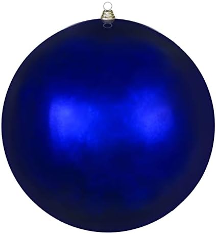 Vickerman 20 divovska ponoćna plava sjajna kuglica božićni ukras.