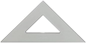 Prozirni trokuti u obliku inča u obliku inča su 45/90 stupnjeva 10 inča. [PAKIRANJE OD 6 KOMADA ]