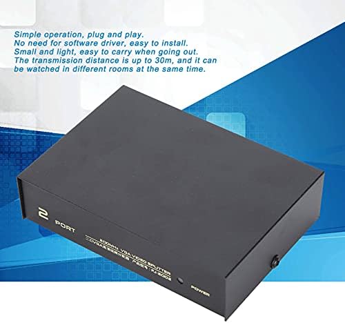 Shanrya vga dvostruki monitor razdjelnik video signala, dodaci za dijeljenje videozapisa VGA video razdjelnik s 2 priključka za dupliciranje