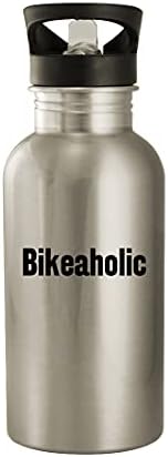 Knick Knack Pokloni Bikeaholic - 20oz od nehrđajućeg čelika Vanjska boca vode, srebro