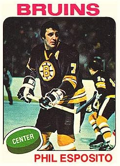 1975. O-pee-chee redovna kartica200A Phil Esposito No Trgovina Boston Bruins ocjene izvrsno