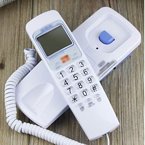 WODMB telefonski kabel s telefonom-mini radna računala Fiksni telefon Telefon za zid, ured, ured, boja hotela ， Bijela ukras za bijelu