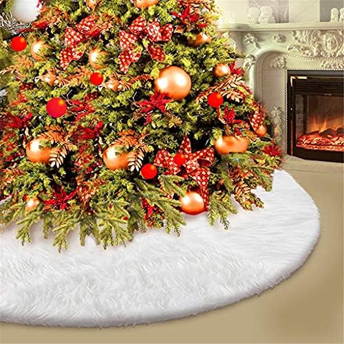 Ganfanren party mat stabla suknja ovčje kože xmas okrugli božićni obrub plišani ukras za dekor doma