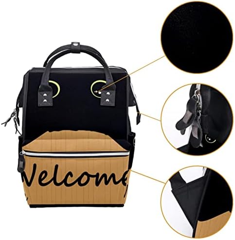 Guerotkr putuju ruksak, vrećica pelena, vrećice s pelena s ruksacima, dobrodošle crne mačke životinje