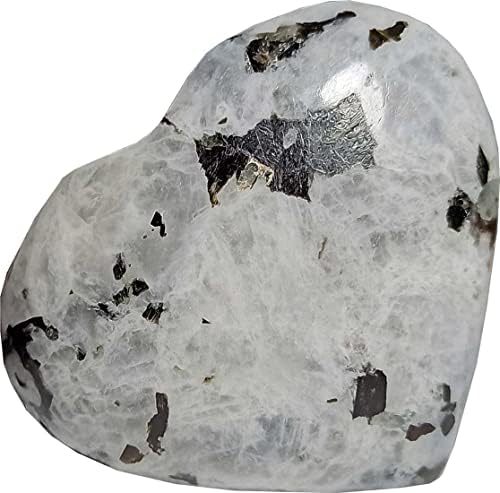Aldomin® Rainbow Moonstone Puffy srce oblikovan od 70 do 80 grama prirodni kamen kristal reiki zacjeljivanje dragulja Kristal dar za