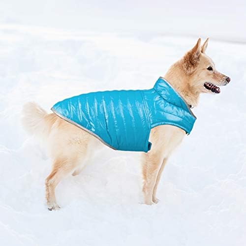 Filhome reverzibilna pseća zimska jakna, ljubimac štene zimski kaput Vodootporna lagana topla jakna otporna na pse