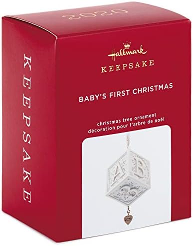 Hallmark Keepsake 2020 godina datiran je ukras, bebin prvi Božić