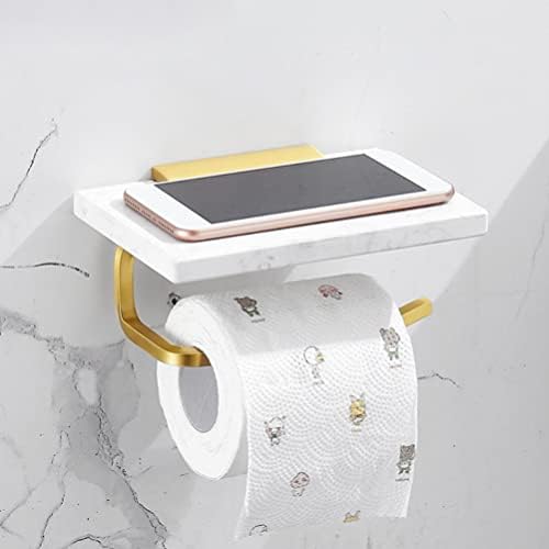 Zerodeko police toaletni papir držač telefona mramorni toaletni papir Polica za samo ljepljivi toaletni papir stalak zidni tkivni držač