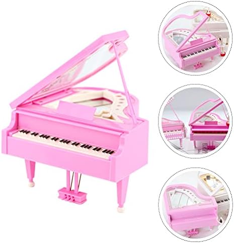 PartyKindom 1pc Stilska klavirska glazbena kutija rotirajte baletnu glazbenu kutiju Klavir Dancing Girl Music Box za dom/zid/soba dekor