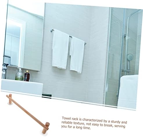 Zerodeko 1 Postavite stalak za ručnike od čvrstog drva bez kuka za probijanje