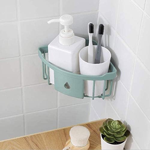 Wxxgy Polica za kupaonicu Besplatni udar toaletni trokut za kupanje toaletni zid zidni stalak za odlaganje stalak/zelena