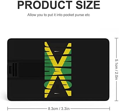 Jamajčanska zemlja zastava kreditna banka kartica USB Flash pogoni prijenosni memorijski štap za pohranu ključeva 64g