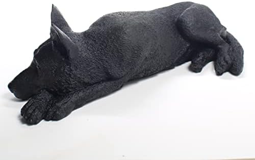 Koncepti razgovora njemački ovčar crna figurica moj pas