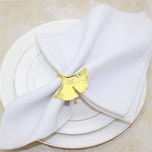 Sawqf 6pcs prstenovi salveti zlatni držač za salvete za božićne večere vjenčanja