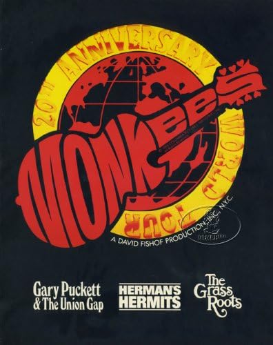Koncertni program za travnate korijene Monkees 1986 20. godišnjice turneje