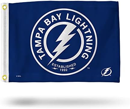 Tampa Bay Lightning 12,5 x 18 zastava za golf kolica za golf - okrugli logotip