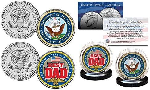 Mornarica - Dan očeva najbolji tata vojna 2 -koin američki JFK Kennedy Polu dolara set