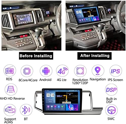 Auto radio FBKPHSS za H Onda Stepwgn 2.0 Rk1 Navigacija 2 Din za 10-inčni zaslon osjetljiv na dodir Android 10 Autoinfo Plug-and-Play