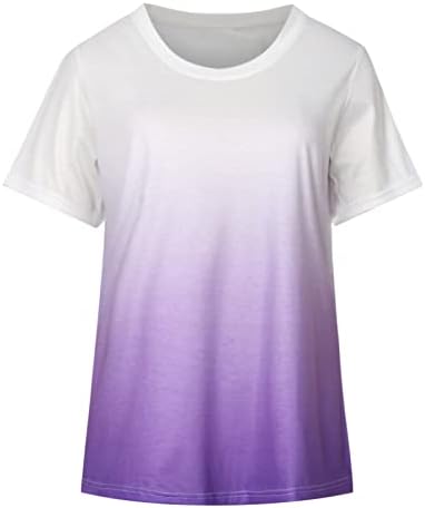 Gornja majica za žene ljetna jesenska moda moda kratki rukavi pamučni grafički brunch bluza qd qd