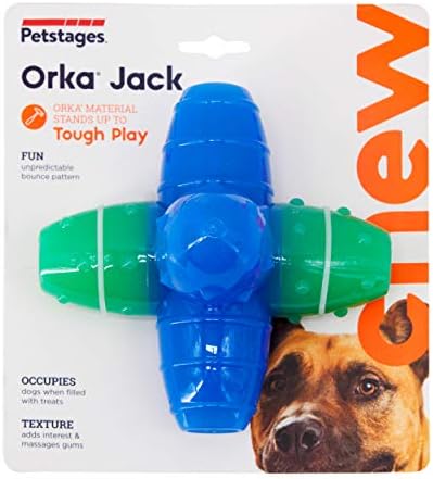 Petstages Orka Jack Green/Blue Lating-a-disperting psa za žvakanje