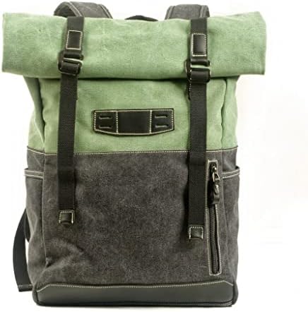 Lukeo retro platno torbe kontrast u boji ruksak za školsku torbu za učeničku školu Računalna torba planinarski ruksak