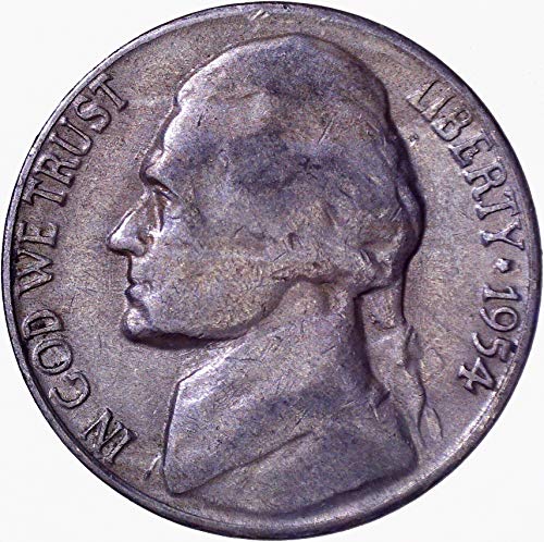 1954. s Jefferson Nickel 5c o necirkuliranom
