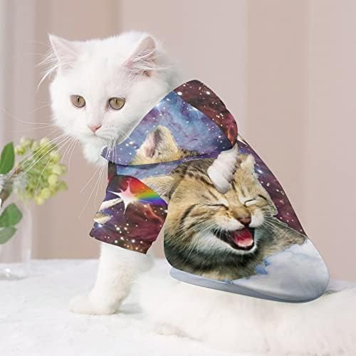 Smiješna mačka jednorog mačka jednodijelna košulja trendi psa kostim s kapicama za kućne ljubimce