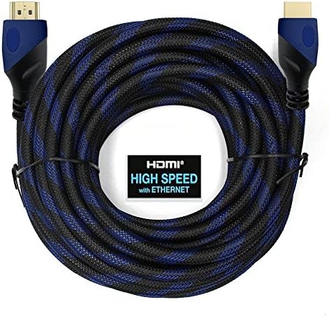 CABLEVANGE Premium HDMI kabel 100ft za TV HDTV 3D DVD PS4 LCD HD TV 1080P V1.4 Velikoj brzini pleteni najlon HDMI CABEL White Ethernet