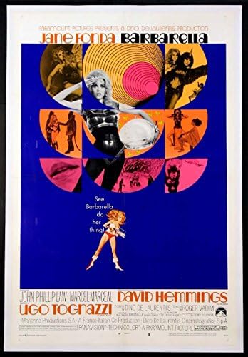 Barbarella Jane Fonda Science Fiction 1968 Rijetki stil Original One Sheet 27x41 filmski plakat