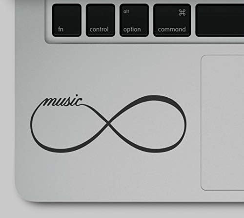 Music Infinity tiskana naljepnica naljepnica na naljepnici na bistrim vinil kompatibilnim s MacBook Pro Retina Air Modeles