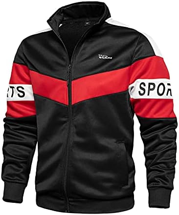 Muški znoj 2 komada staze set solidna boja puna jakni s patentnim zatvaračem i hlačama za sportsku odjeću duksericu casual outfit jogger